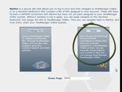 2. Aerohive Getting Started - First Time Access to MyHive and HiveManager Online