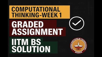 IIT Madras Bs Online Degree C.T. Graded Assignment week 1 | iitmds star #iitmadrasbs #iit
