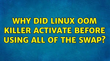 Why did Linux OOM killer activate before using all of the swap?