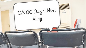 CA Inter OC Training Day 1 | Mini Vlog | ICAI Orientation Course Journey Begins!