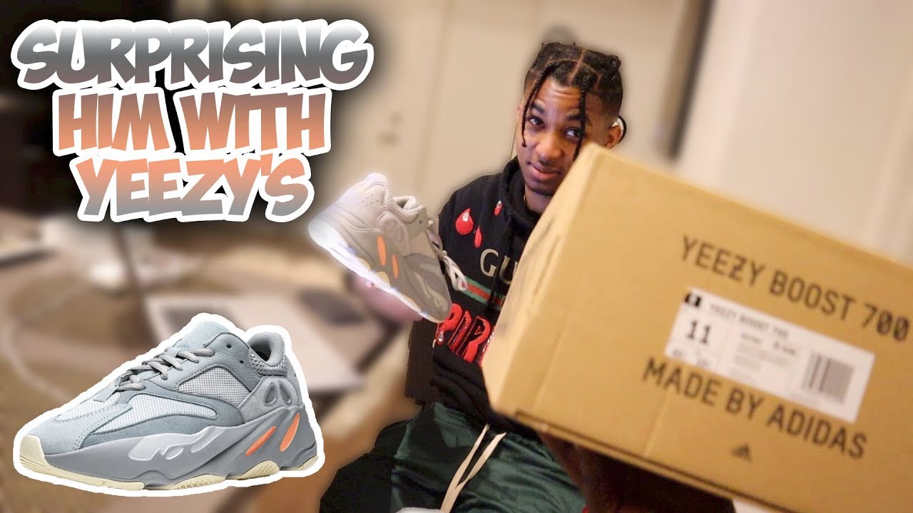 SURPRISING MY BROTHER DDG WITH A PAIR OF YEEZY'S !!! - YouTube