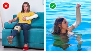 13 Lifehacks For Dealing With A Cast / How To Survive A Cast In Summer