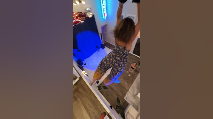 She jumped off the balcony 😅