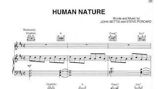 Human Nature Sheet Music Michael Human Nature Piano Sheet - YouTube