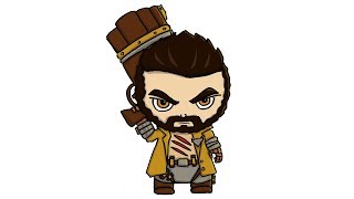 Cara Menggambar Roger Mobile Legend Dengan Style Kartun Chibi