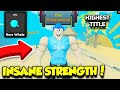I Got The NEW BEST PET And MAX TITLE In Strongman Simulator AND GOT INSANELY STRONG!! (Roblox)