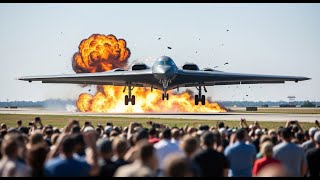 Houthis Shocked! US Air Force B-2 Spirit Stealth Bomber Launches Full-Speed Emergency Mission