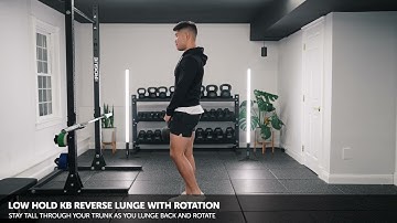 Low Hold KB Reverse Lunge with Rotation