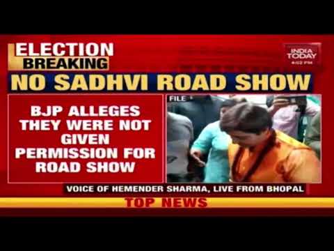 Sadhvi Pragya`s Roadshow In Bhopal Cancelled After EC Denies Permission