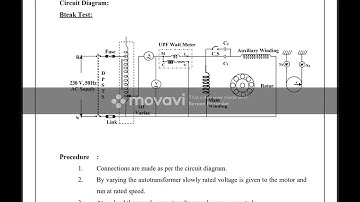 brake test on 1 phase induction motor