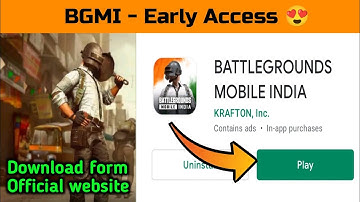 EARLY ACCESS : BATTLEGROUNDS MOBILE INDIA FIRST LOOK 😍 | How to Download BGMI | Deadshot gaming