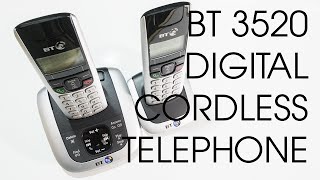 BT 3520 TWIN DIGITAL CORDLESS TELEPHONE WITH ANSWERING MACHINE AND HANDSFREE