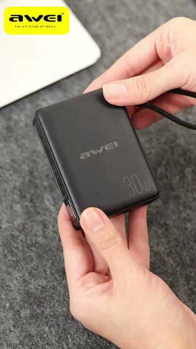 P87K power bank from Awei is here to save the day! With its sleek design and convenient data cable