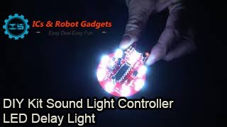 DIY Acoustic electric induction time delay switch voice control lamp ATF