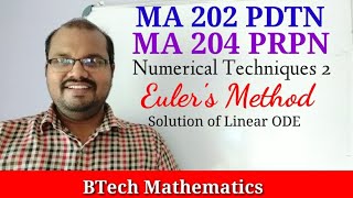 Euler's Method | Numerical Techniques 2 (Part 5) | S4 Mathematics| KTU