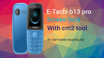 E-Tachi b13 pro.b13 screen lock remove with cm2tool #csrank