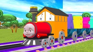 Abcd Alphabet Songs Train 3D Abc Songs For Children Learning Abc Hd