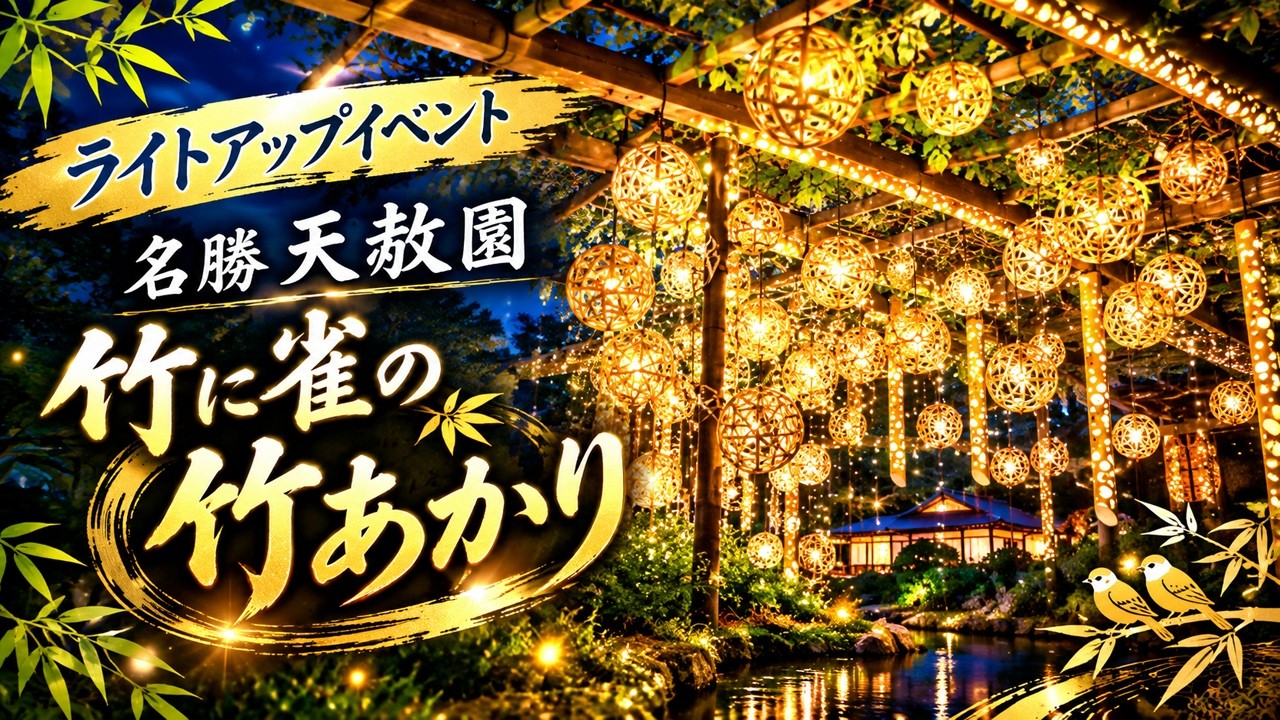 Tenshaen Garden: Bamboo and Sparrow Bamboo Lantern Light-up Event