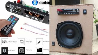How to make a mini music system !!! Mp3/Usb/bluetooth/FM