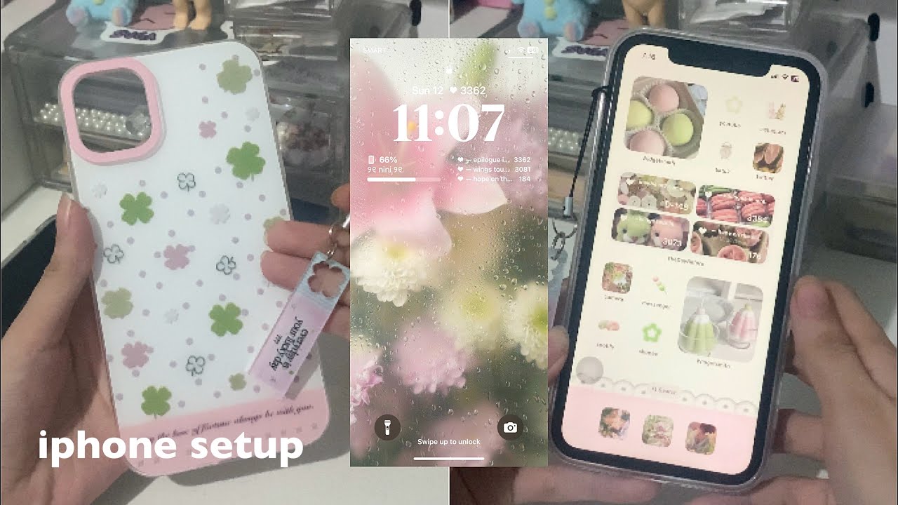 iphone 11 aesthetic customization — homescreen setup, widgets, app icons + cute accessories 🪷