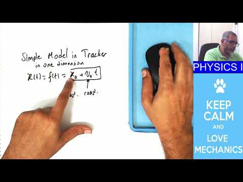 Modeling Simple Constant Velocity Motion in One Dimension Using Tracker Part1of2