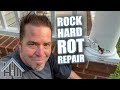 How to rock hard wood repair, repair rotted wood. Easy!