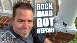 How to rock hard wood repair, repair rotted wood. Easy!