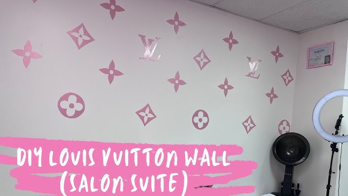 louis vuitton wall decor pink