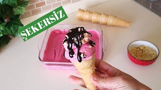 Çi̇lekli̇ Dondurma Yapmak Çok Kolay Ev Yapimi, Şekersi̇z Dondurma