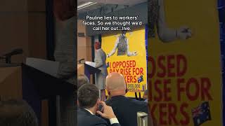 Pauline Lies To Workers @getupaustralia