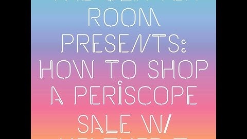 How to shop a LulaRoe live periscope sale