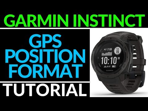 How to Change GPS Position Format - Garmin Instinct Tutorial