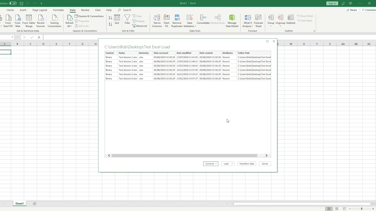 Merge Excel Files - YouTube