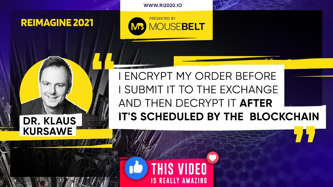 Proof Of Stake Is Unavoidable | Dr. Klaus Kursawe - Vega | REIMAGINE v9.0  #21