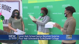 Local High School Senior Receives Surprise 4-Year Scholarship To McDaniel College
