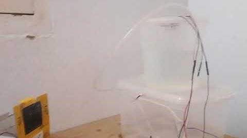 Control by the level of water using labview