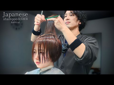 ASMR ショートへアで小顔にする。究極のヘアカット/good sleep asmr haircut