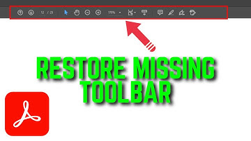 Herstel ontbrekende werkbalk in Adobe Acrobat (stap voor stap)