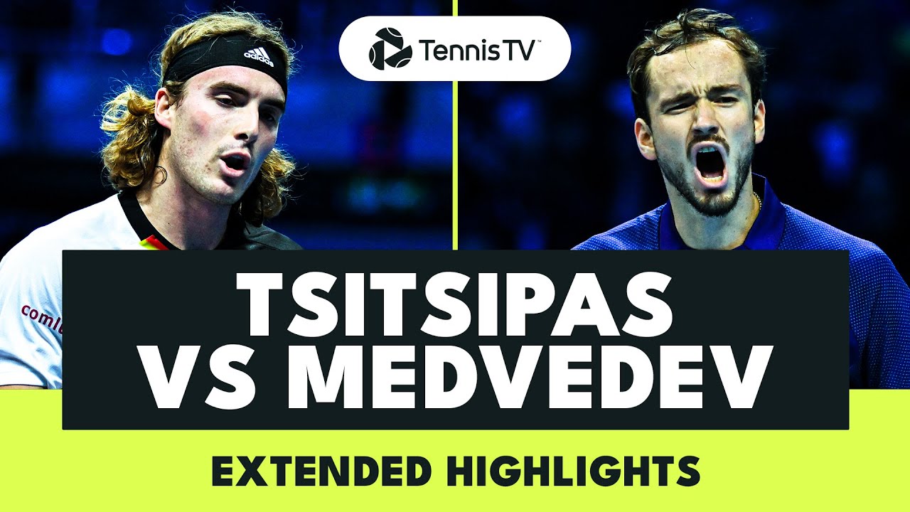 Daniil Medvedev vs Stefanos Tsitsipas Extended Highlights Nitto ATP Finals 2022