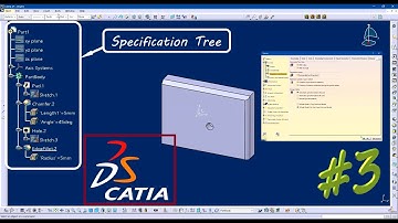 3. Catia V5 Basics | Specification Tree | Beginners Tutorial