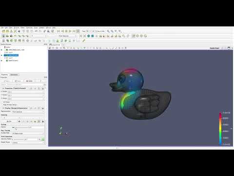 The fluid flows inside cute objects_case2