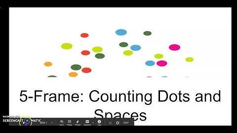 Math Module 1 (K) Lesson 10: 5-Frame: Counting Dots and Spaces