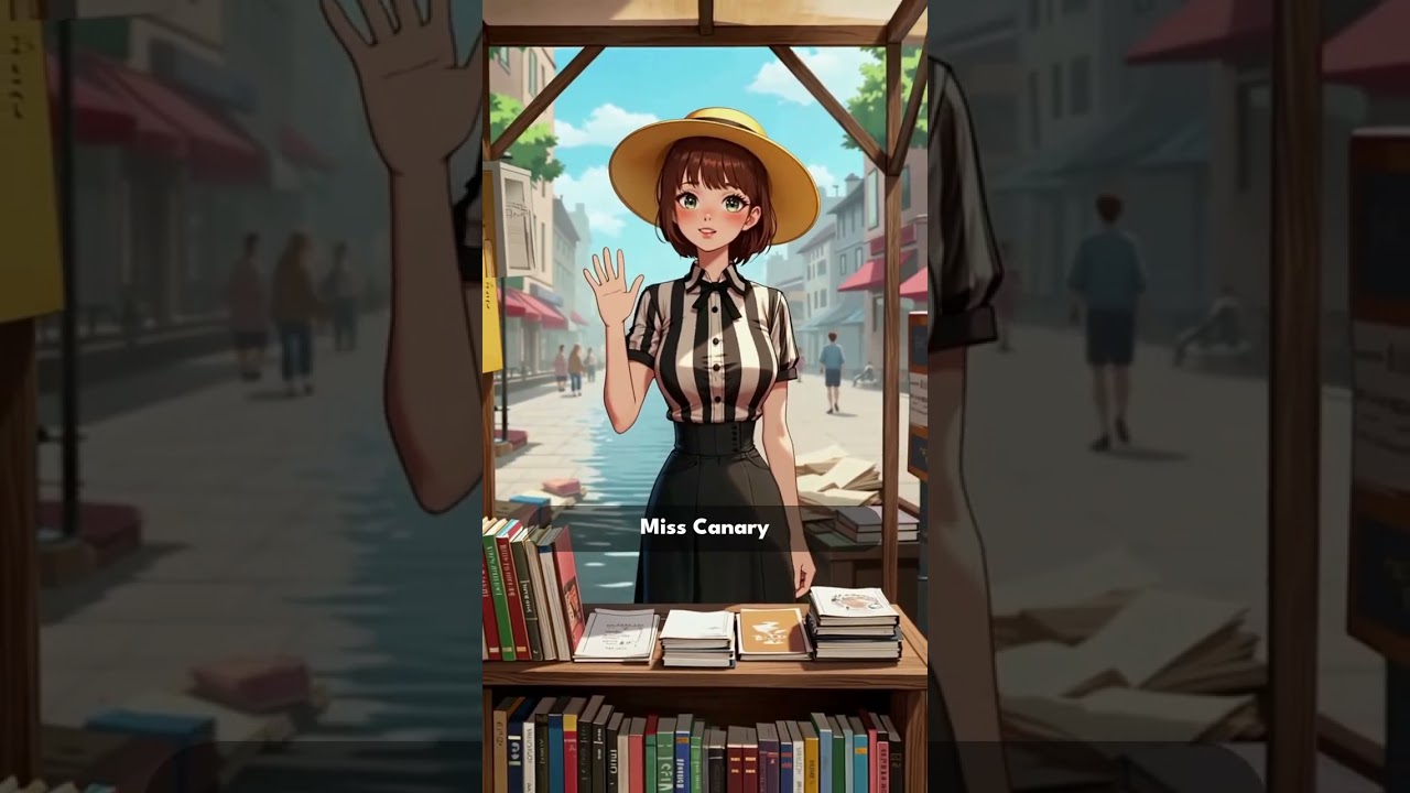 Meet Miss Canary – The Book‑Cart Dreamer Who Chats, Remembers & Sings
