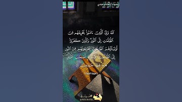 الآية ٢٥٧ من سورة البقرة بصوت هشام مجدي