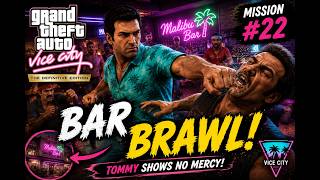 GTA Vice City Definitive Edition | Bar Brawl Mission #22 | Full Gameplay Walkthrough 🔥