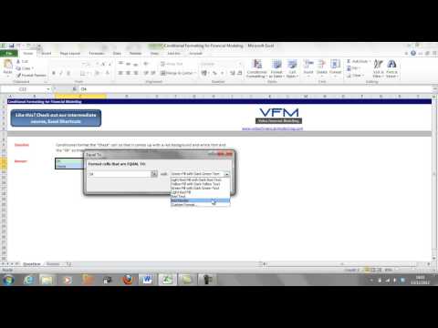 Checks and Balances - Excel 2007 Conditional Formatting