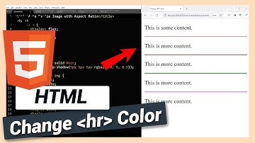 Change hr Element Color | HTML and CSS Tutorial