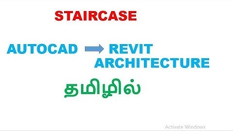 revit architecture-how to create staircase in tamil