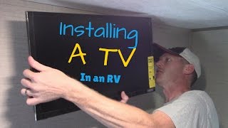 HOW TO INSTALL A RV TV (DIY) #rvlife