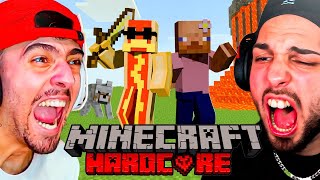 Download Lagu ¿PASARSE EL MINECRAFT EN MODO HARDCORE con PEEREIRA7 es POSIBLE? | DÍA 1 - CASTORLAND51 MP3